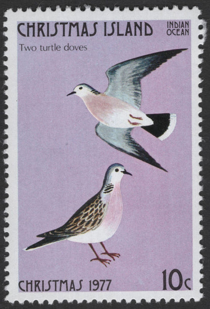 SCG11842 - Christmas Island 1977 Christmas – Twelve Days of Christmas Series (Bird & Carol Themes)