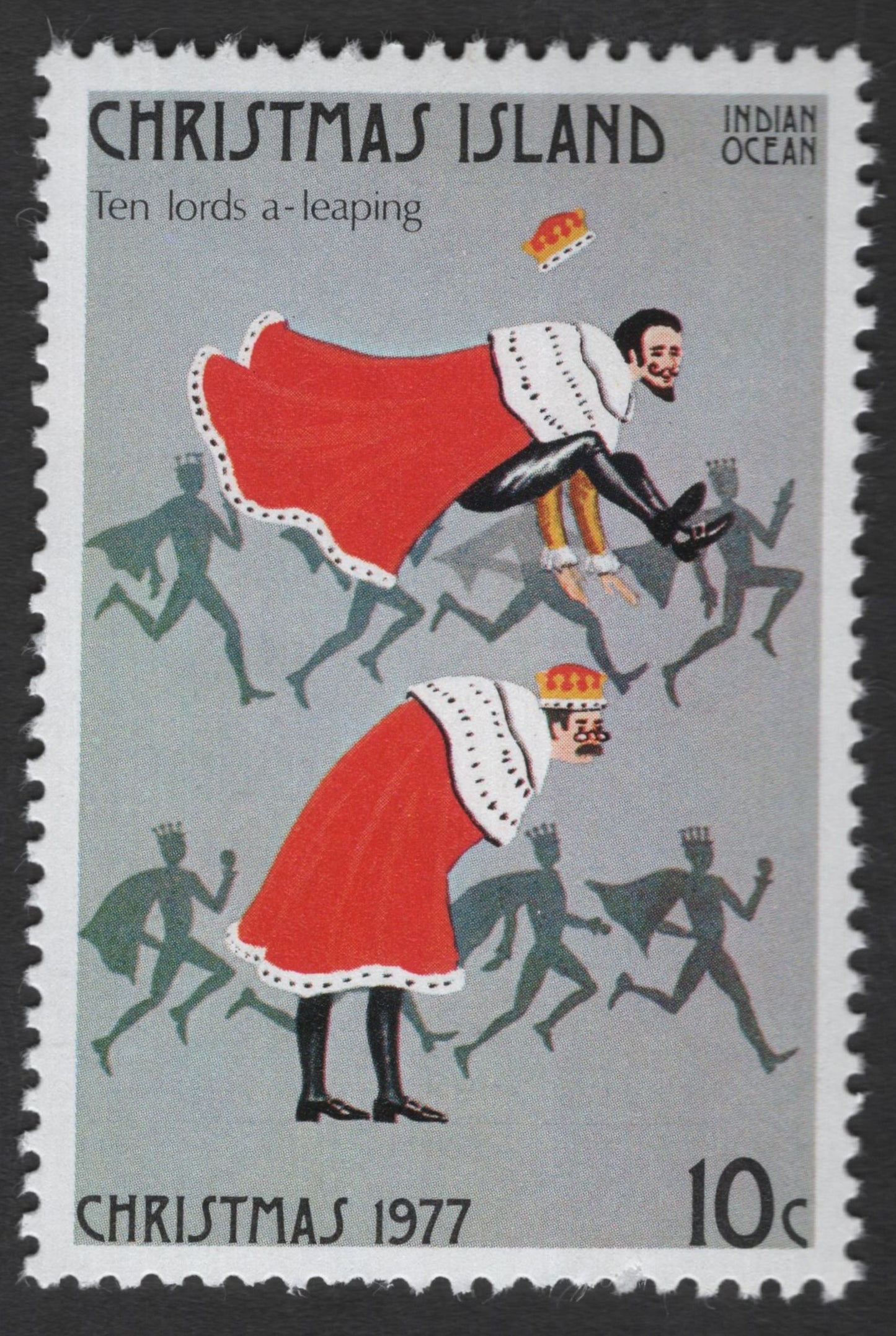 SCG11842 - Christmas Island 1977 Christmas – Twelve Days of Christmas Series (Bird & Carol Themes)