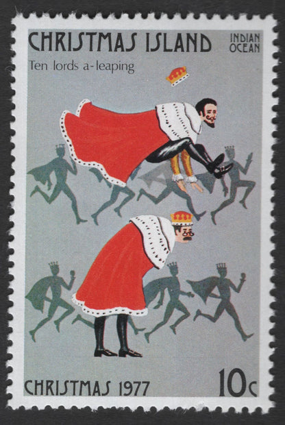 SCG11842 - Christmas Island 1977 Christmas – Twelve Days of Christmas Series (Bird & Carol Themes)