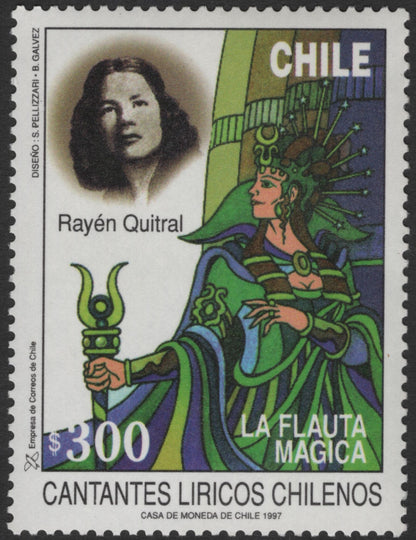 SCG11843 - Chile 1997 – Chilean Lyrical Singers Opera Stamp Pair