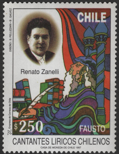 SCG11843 - Chile 1997 – Chilean Lyrical Singers Opera Stamp Pair