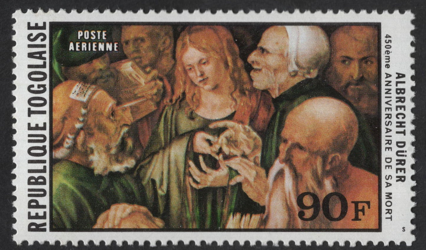 SCG13074 - Togo 1978 – Albrecht Dürer 450th Death Anniversary Airmail Set (90F & 200F)