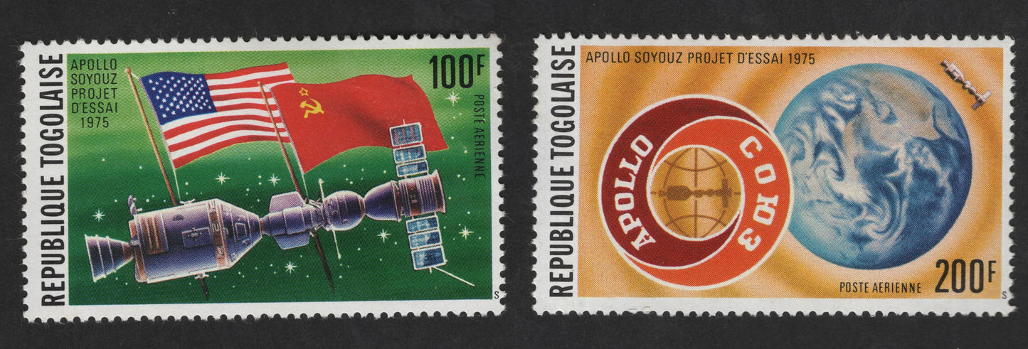SCG13075 - Togo 1975 – Apollo–Soyuz Test Project Airmail Set (100F & 200F)