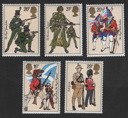 SCG11844 - Great Britain 1985 – British Army Uniforms Historical Series (Set of 5)