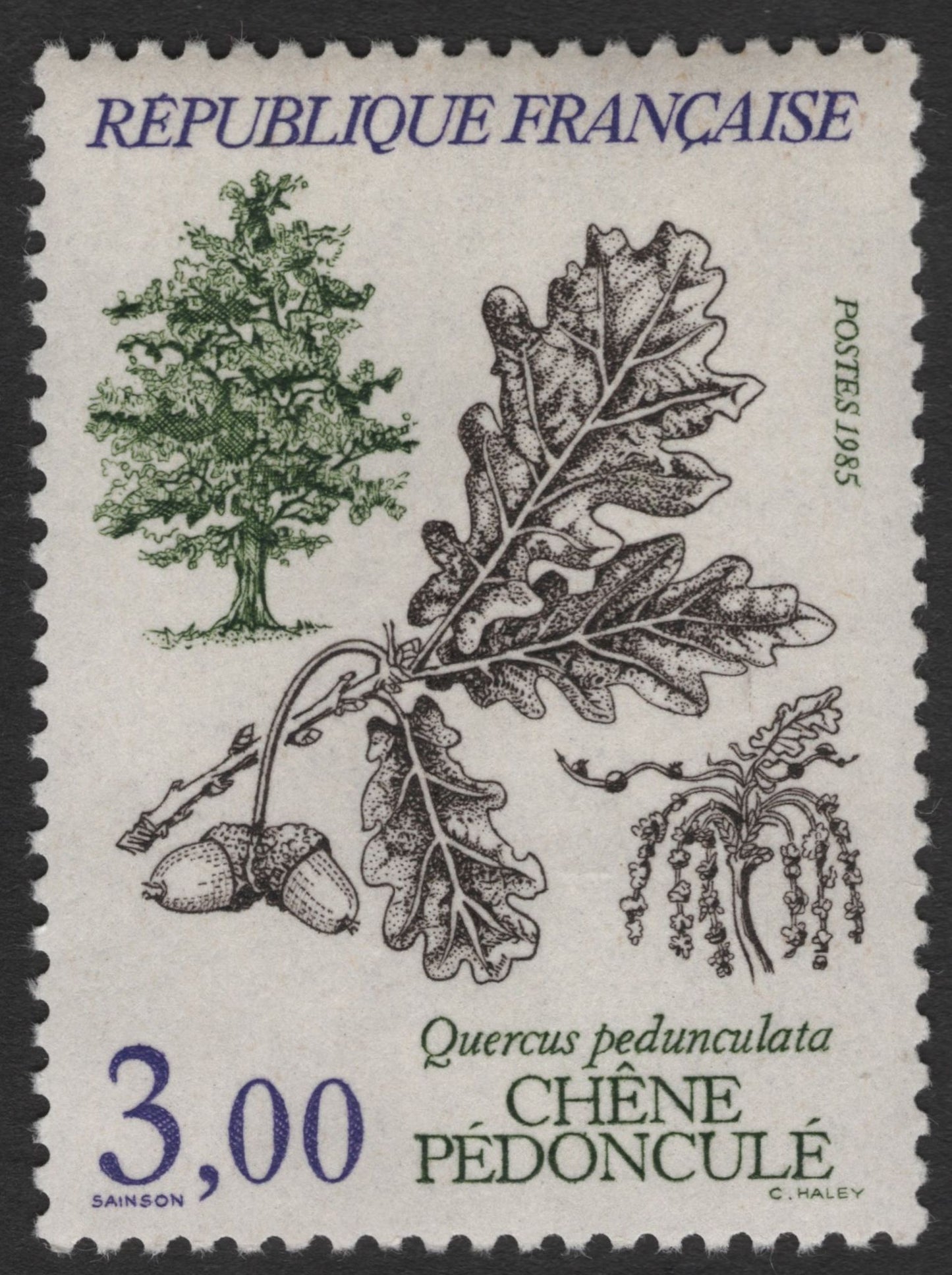 SCG11846 - France 1985 Native Forest Trees Definitive Set
