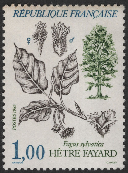 SCG11846 - France 1985 Native Forest Trees Definitive Set