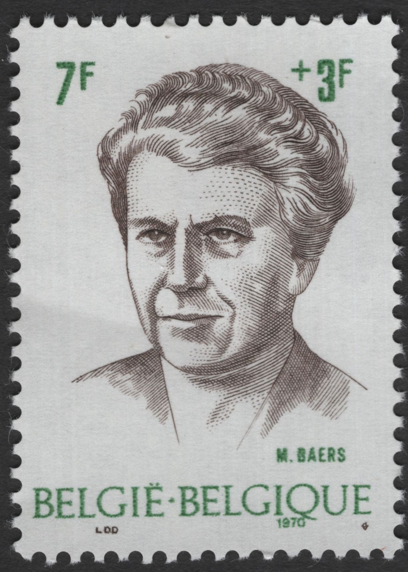 SCG11847 - Belgium 1970 Belgian Personalities Semi-Postal Charity Set
