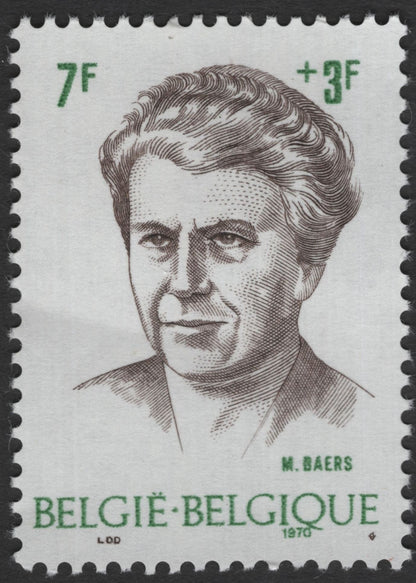 SCG11847 - Belgium 1970 Belgian Personalities Semi-Postal Charity Set