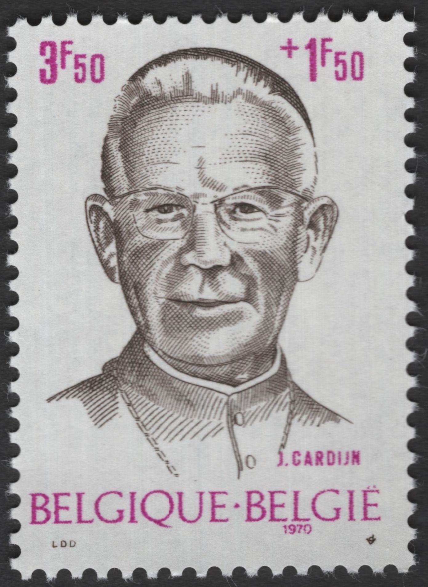 SCG11847 - Belgium 1970 Belgian Personalities Semi-Postal Charity Set