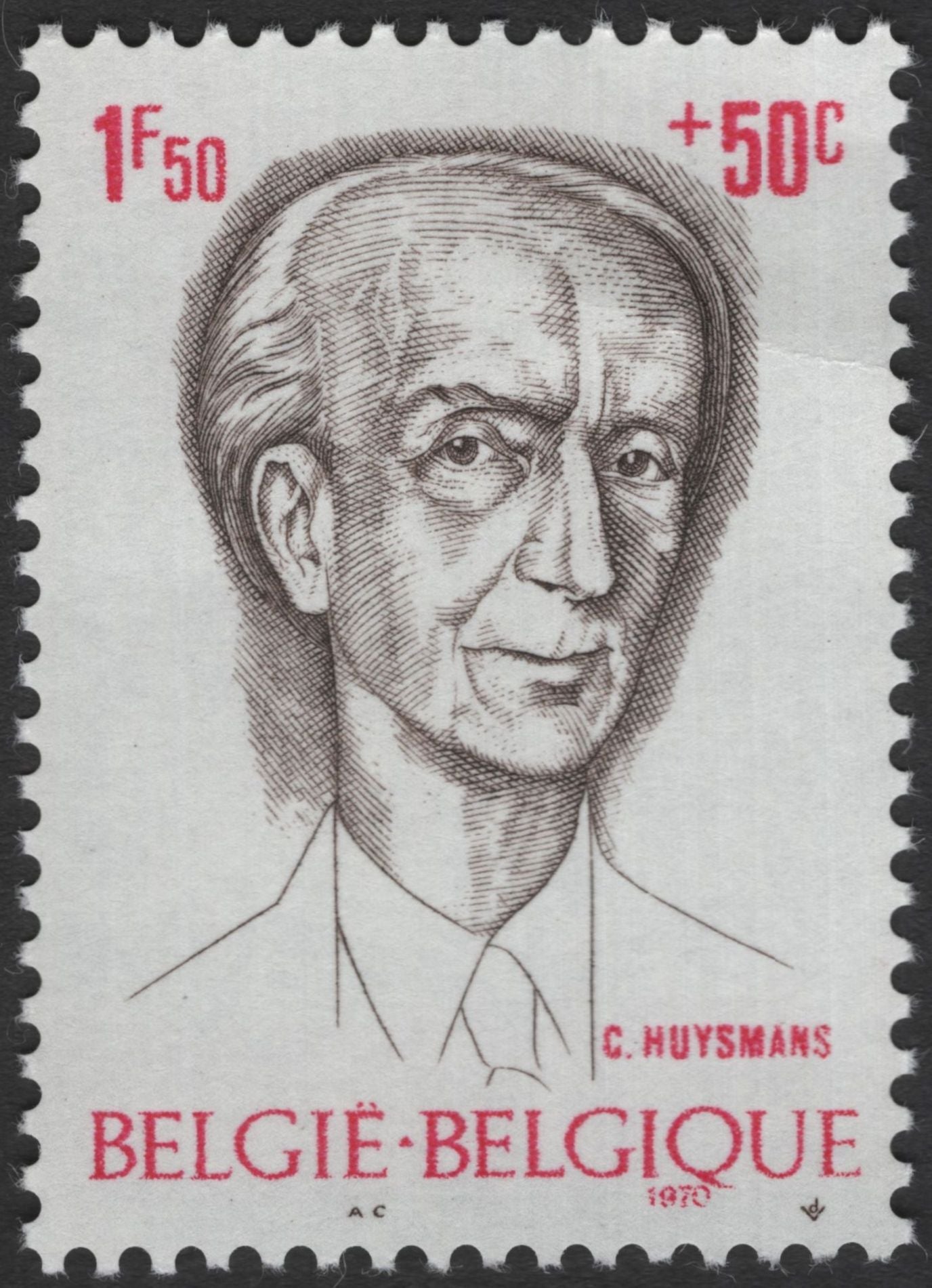 SCG11847 - Belgium 1970 Belgian Personalities Semi-Postal Charity Set