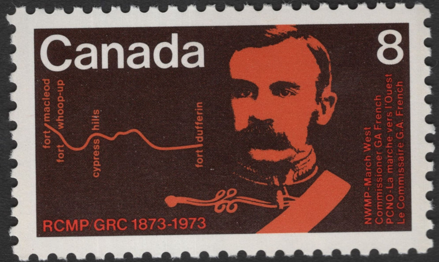 SCG11848 - Canada – 1973 Royal Canadian Mounted Police (RCMP) Centennial Stamp Set