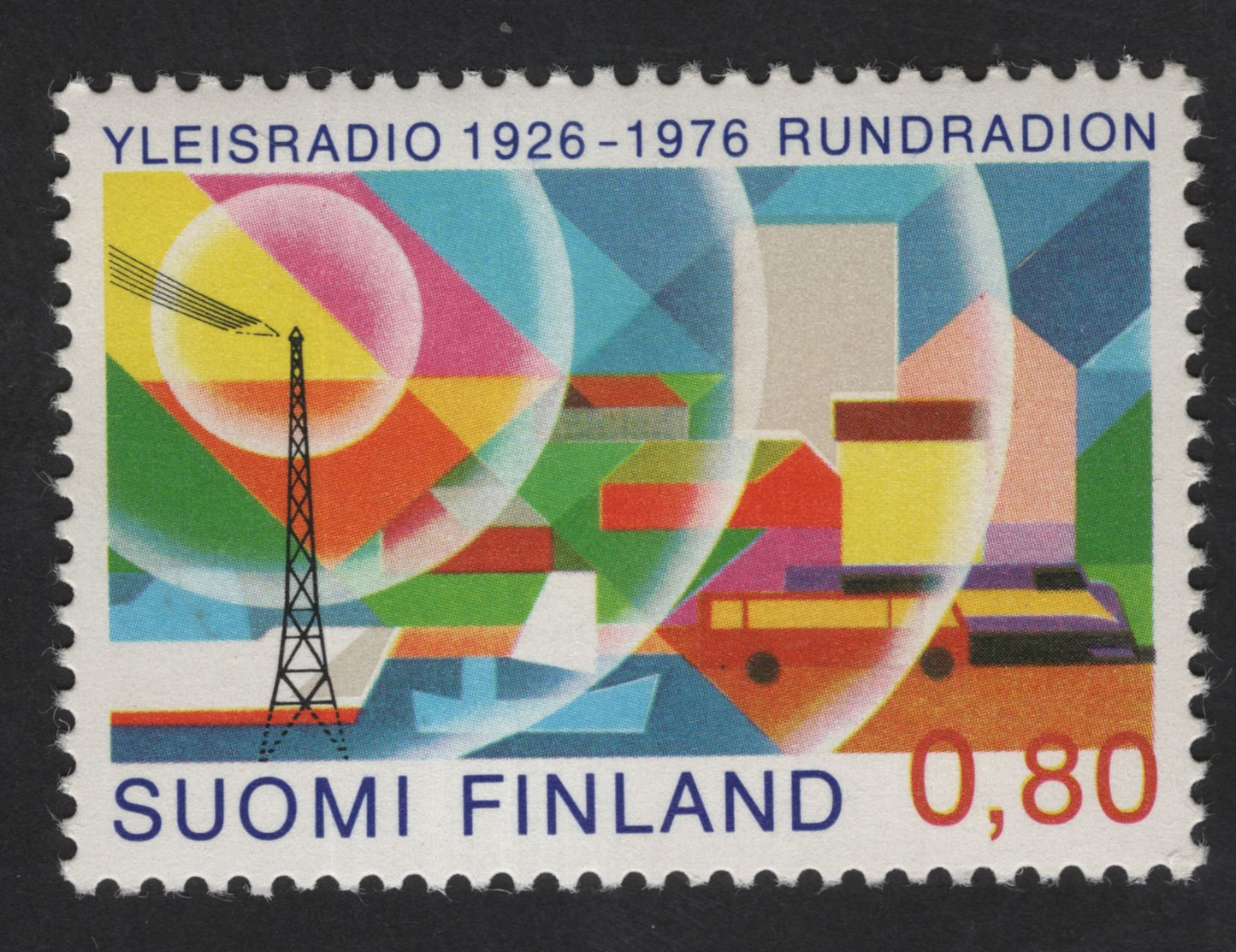 SCG13607 - Finland 1976 – Yleisradio 50th Anniversary Broadcasting Stamp (0.80)