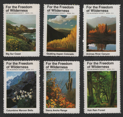 SCG11849 - USA – “For the Freedom of Wilderness” Scenic Conservation Poster Stamp Set