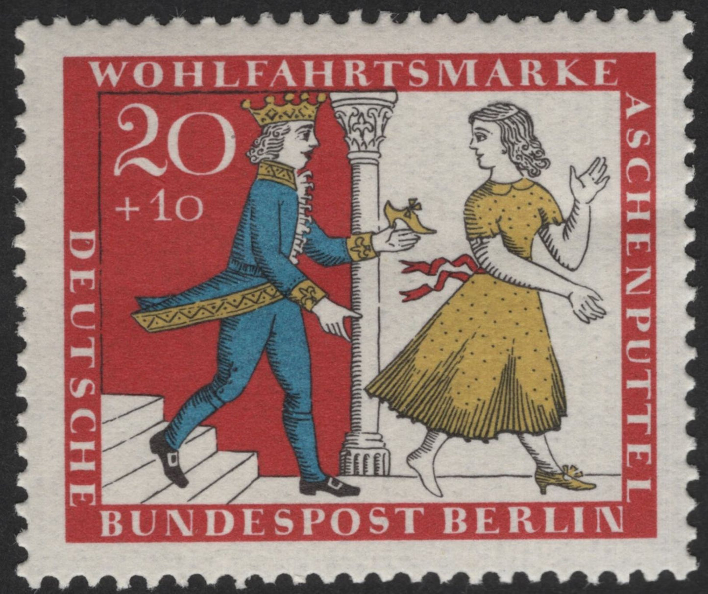 SCG13079 - Germany (Berlin) 1967 – “Aschenputtel” (Cinderella) Welfare Stamp Set
