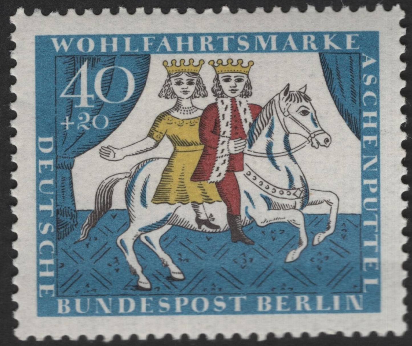 SCG13079 - Germany (Berlin) 1967 – “Aschenputtel” (Cinderella) Welfare Stamp Set