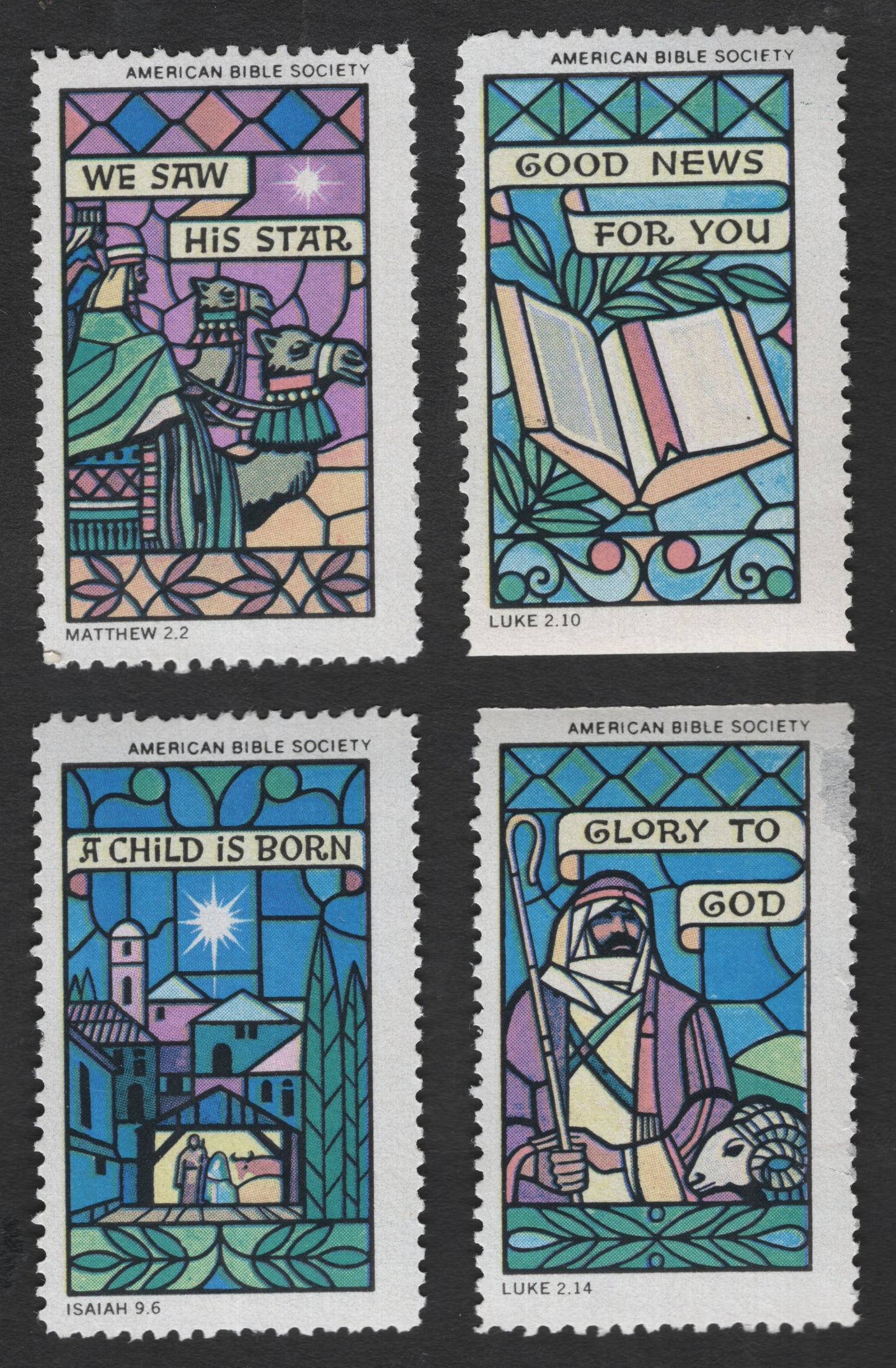 SCG11850 - United States – American Bible Society Nativity Message Seals Set