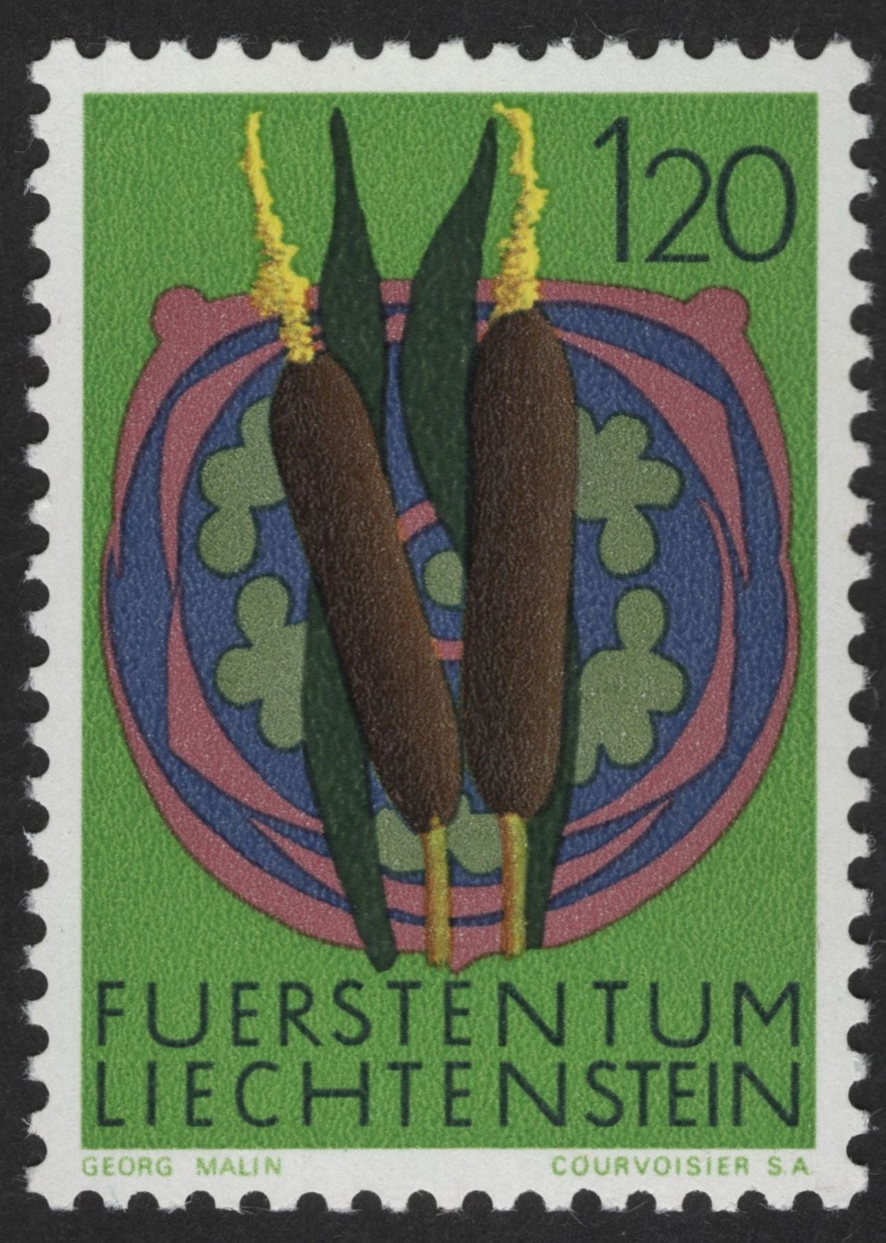 SCG13078 - Liechtenstein 1967 – Artistic Flowers Series (Set of 4)