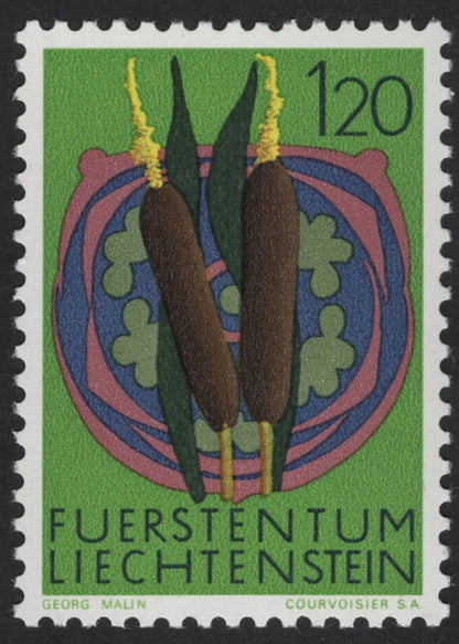 SCG13078 - Liechtenstein 1967 – Artistic Flowers Series (Set of 4)