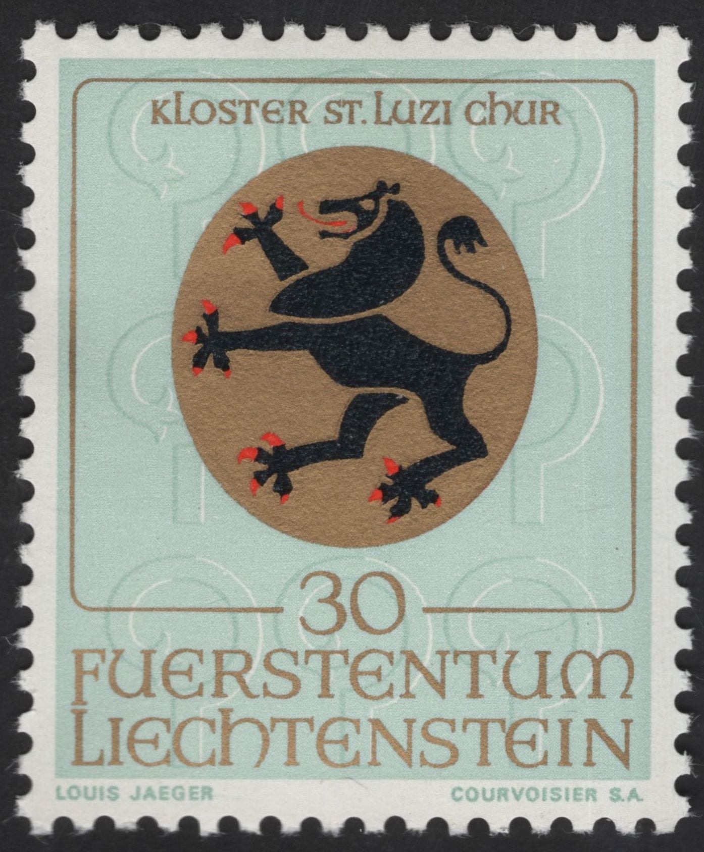 SCG13084 - Liechtenstein 1967 Chur Ecclesiastical Seals – 30 Rp, 50 Rp & 150 Rp Set