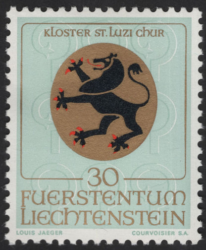 SCG13084 - Liechtenstein 1967 Chur Ecclesiastical Seals – 30 Rp, 50 Rp & 150 Rp Set