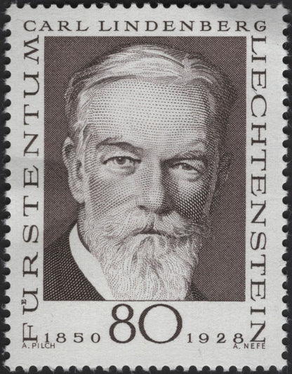 SCG13085 - Liechtenstein 1967 – Carl von Lindenberg & Maurice Burrus Commemorative Set