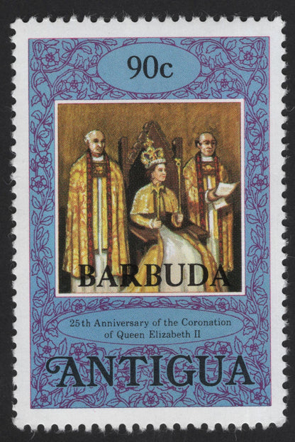 SCG13081 - Antigua (Barbuda Overprint) 1978 – 25th Anniversary of Queen Elizabeth II Coronation Set