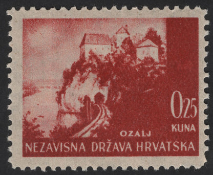 SCG13083 - Croatia (Independent State) 1943–1944 – Regional Views & Rural Life Definitive Set