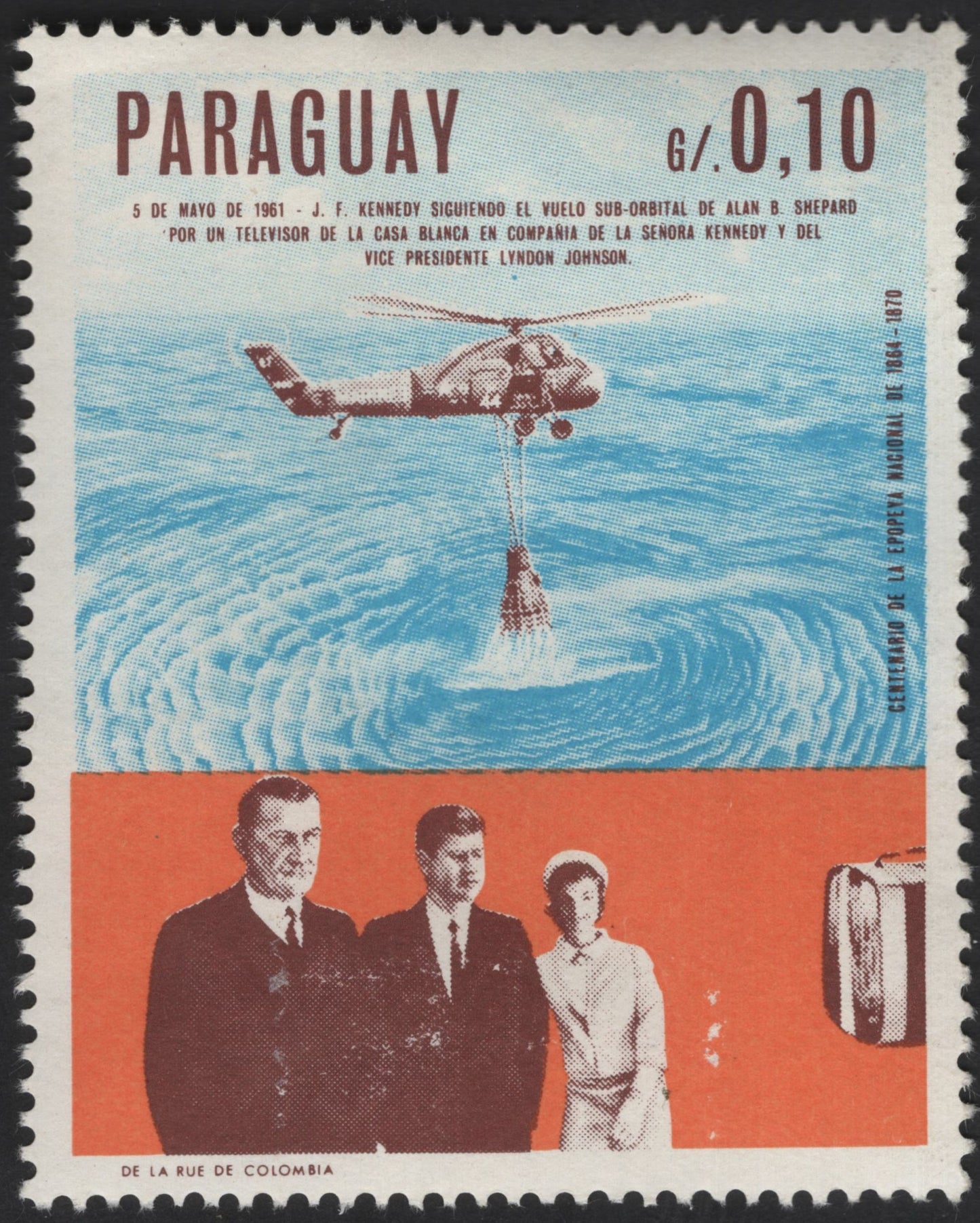 SCG13088 - Paraguay 1961–1962 Space Exploration & JFK Commemorative Set