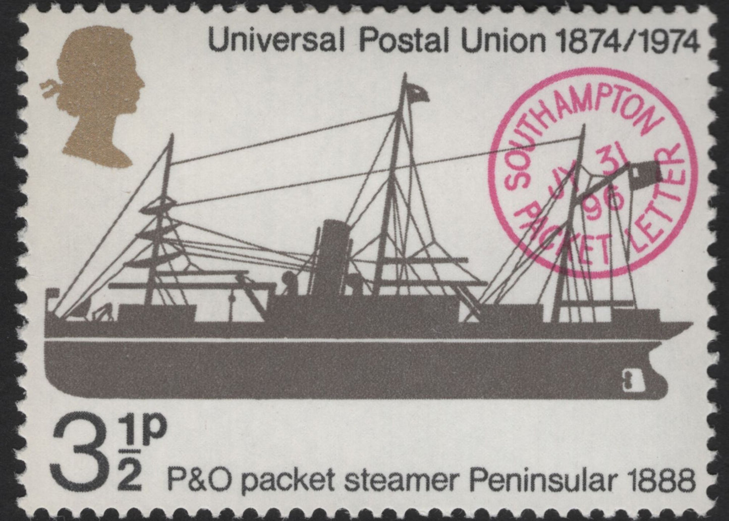 SCG13090 - United Kingdom 1974 – UPU Centenary Maritime & Airmail Communications Stamps