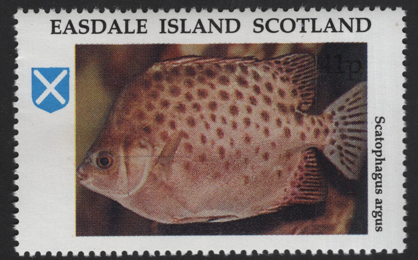 SCG13095 - Easdale Island Scotland Tropical Fish Local Post Stamp Set