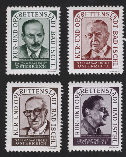 SCG13096 - Austria – Operetta Composers of Bad Ischl (Salzkammergut) Stamp Set