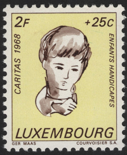 SCG13099 - Luxembourg 1968 Caritas – Children with Disabilities Charity Stamp Set