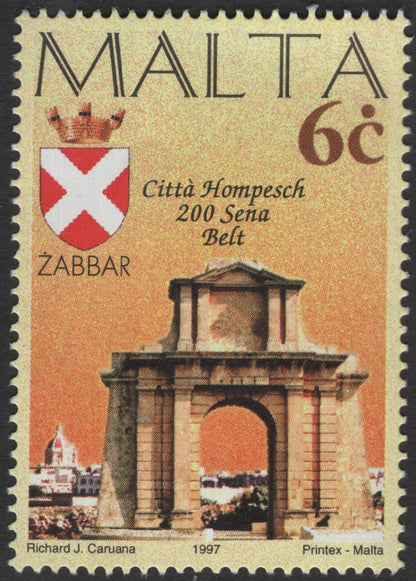 SCG11867 - Malta 1997 “200 Sena Belt” Historic Cities Commemorative Set
