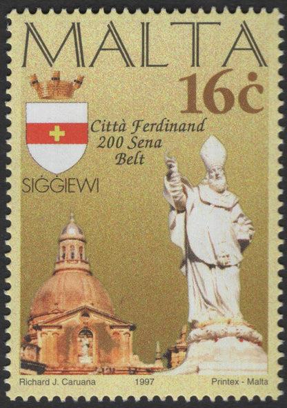 SCG11867 - Malta 1997 “200 Sena Belt” Historic Cities Commemorative Set