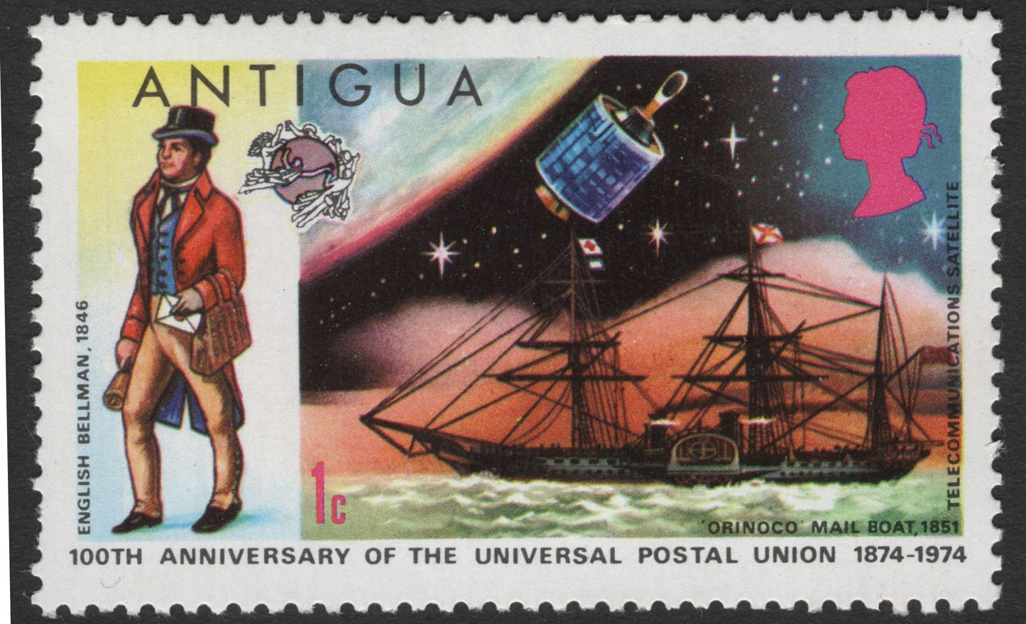 SCG11868 - Antigua 1974 – Universal Postal Union 100th Anniversary (Postal Transport Progress Set)