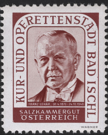 SCG13096 - Austria – Operetta Composers of Bad Ischl (Salzkammergut) Stamp Set