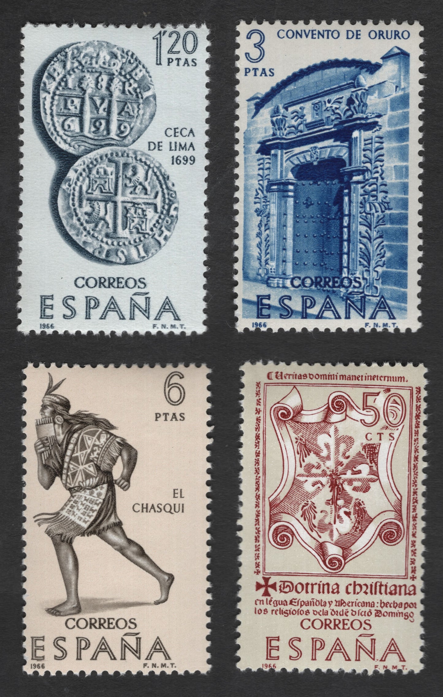 SCG11865 - Spain 1966 Hispanic Heritage Commemorative Stamp Set