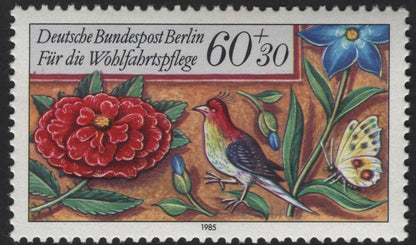 SCG13132 - Germany (Berlin) 1985 Welfare Charity Stamps – Flowers and Insects Series