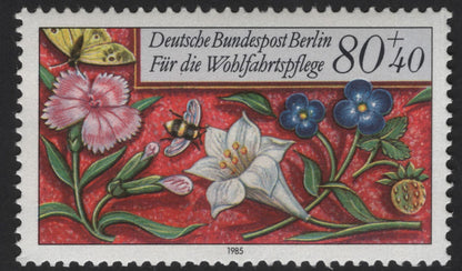 SCG13132 - Germany (Berlin) 1985 Welfare Charity Stamps – Flowers and Insects Series