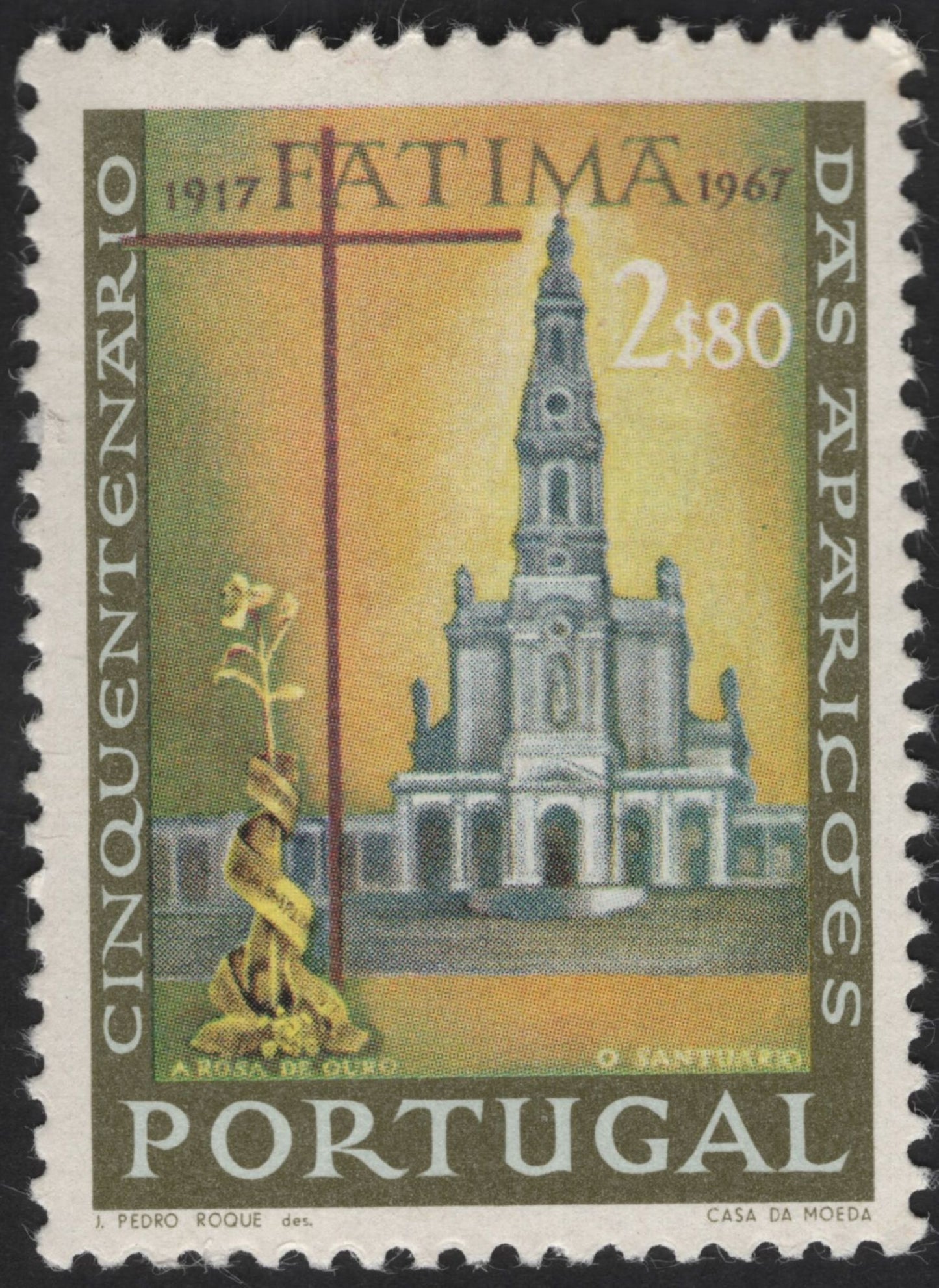 SCG13129 - Portugal 1967 – Fatima Apparitions Golden Jubilee Commemorative Stamp Set