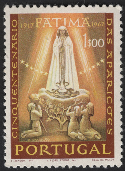 SCG13129 - Portugal 1967 – Fatima Apparitions Golden Jubilee Commemorative Stamp Set
