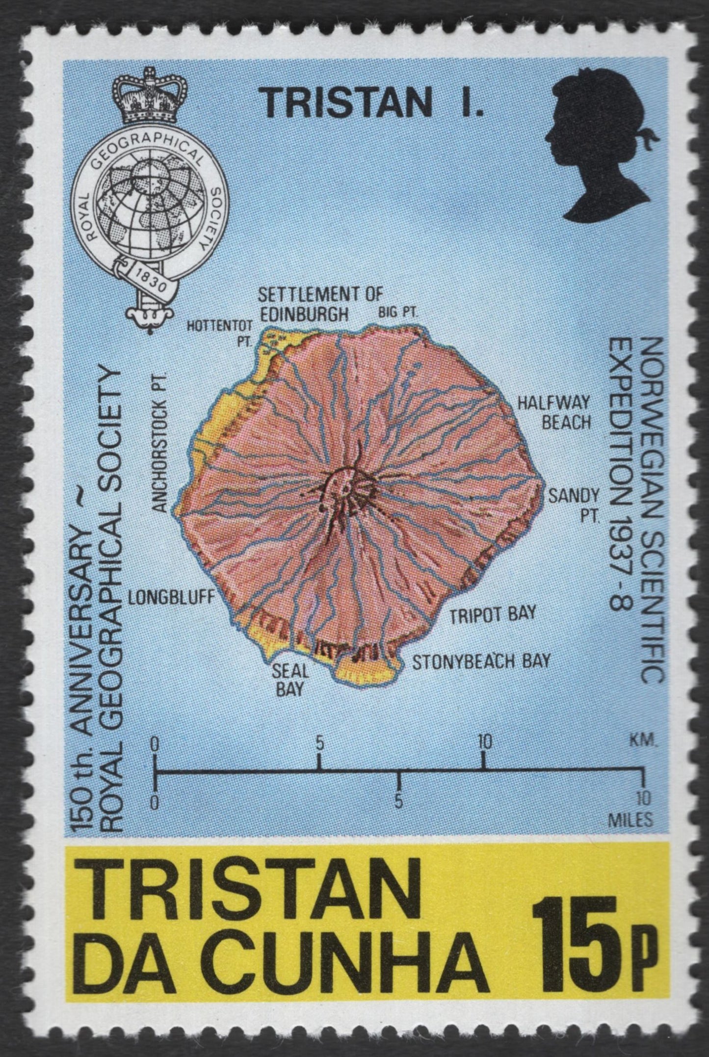 SCG11870 - Tristan da Cunha – 150th Anniversary of the Royal Geographical Society (Island Survey Maps Set)