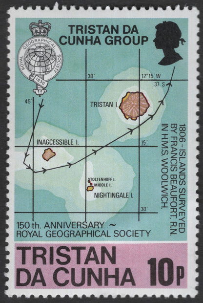 SCG11870 - Tristan da Cunha – 150th Anniversary of the Royal Geographical Society (Island Survey Maps Set)