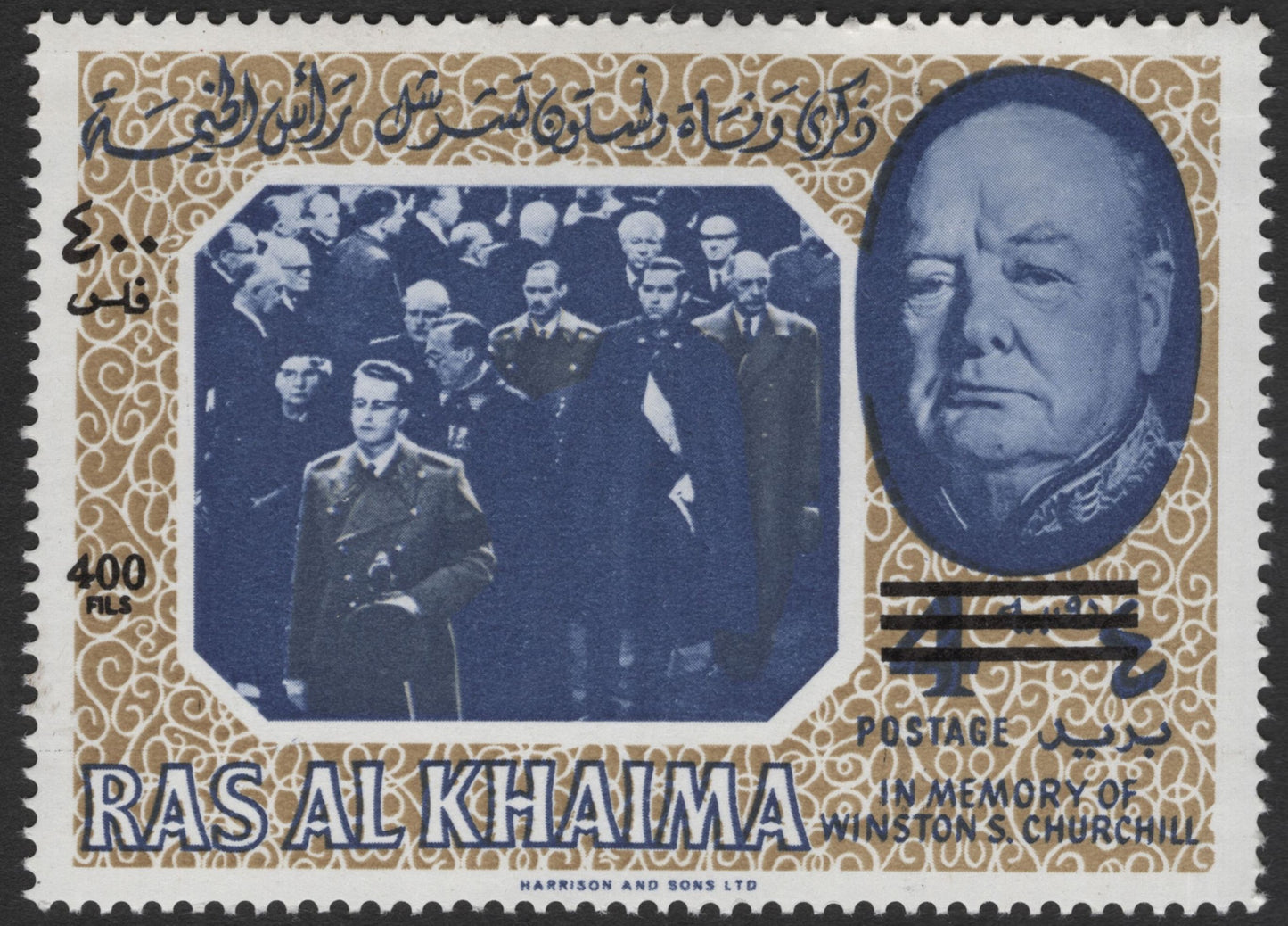 SCG11871 - Ras Al Khaima 1966 Winston S. Churchill Memorial Stamps (Set of 3)