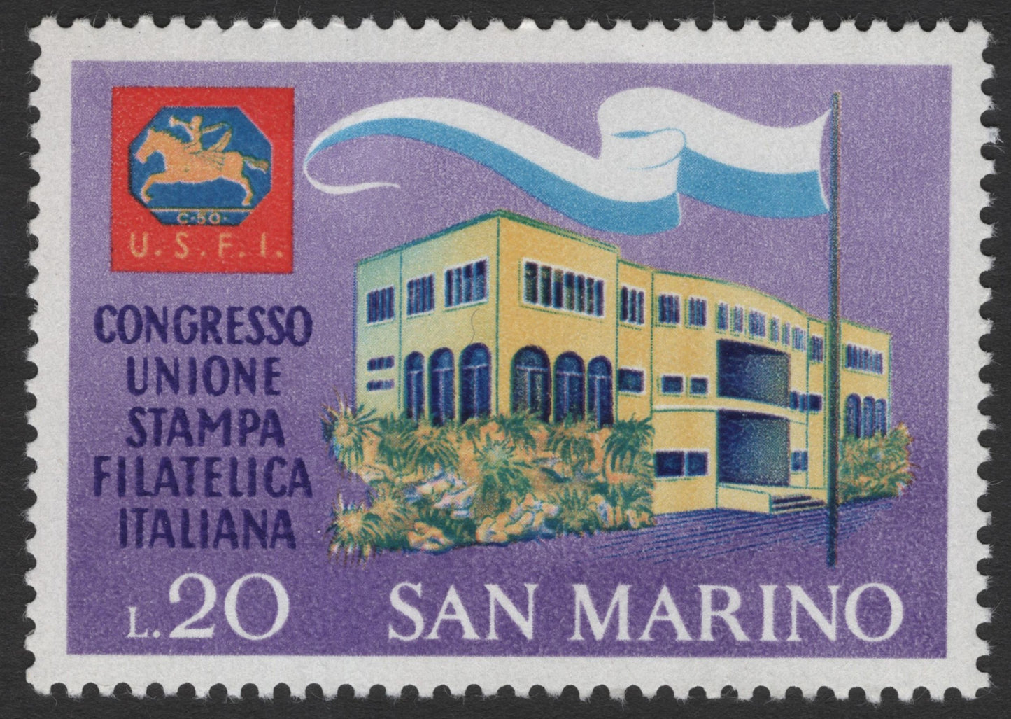 SCG11833 - San Marino 1961 Philatelic Press Union Congress Commemorative Stamp Set