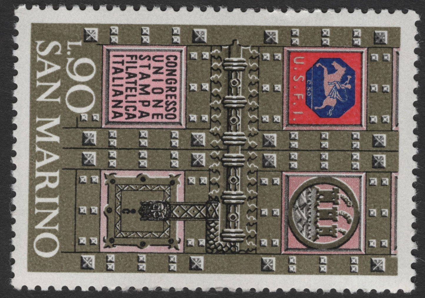 SCG11833 - San Marino 1961 Philatelic Press Union Congress Commemorative Stamp Set