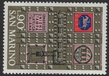 SCG11833 - San Marino 1961 Philatelic Press Union Congress Commemorative Stamp Set