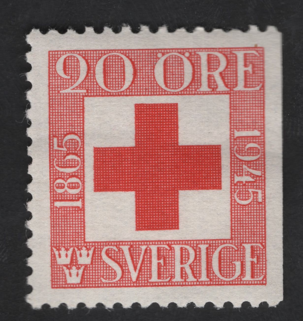 SCG13528 - Sweden 20 Öre Red Cross Commemorative Stamp – 1945