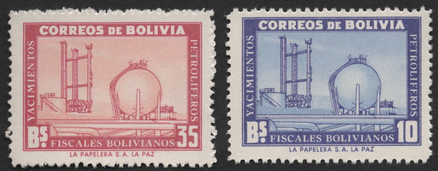 SCG491 - Bolivia Petroleum Industry Fiscal Stamps