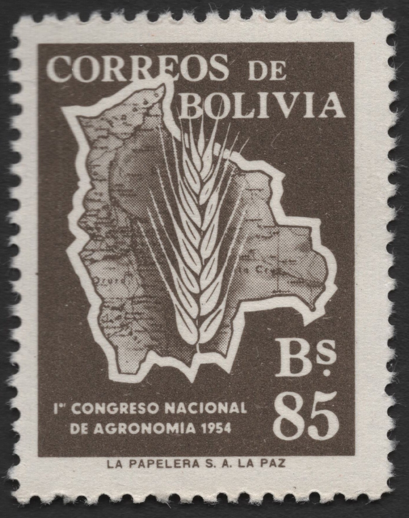 SCG498 - Bolivia 1954 – 1st National Agronomy Congress Stamp